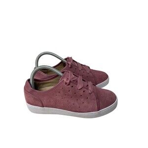 Vionic Sneakers Size 6.5 Women's Pink Keke Suede Lace Up Flats